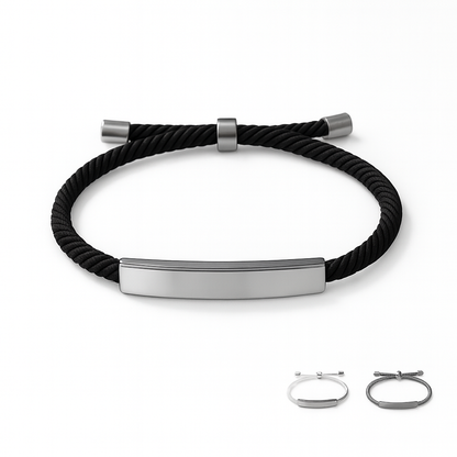 Bracelet Zayel - Acier Inoxydable - Noir, Gris ou Blanc
