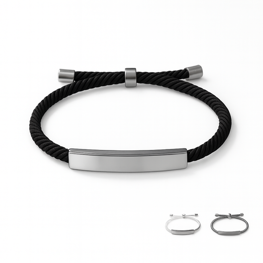 Bracelet Zayel - Acier Inoxydable - Noir, Gris ou Blanc