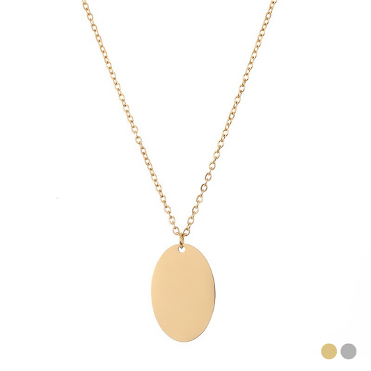 Collier Esmée - Acier inoxydable, Plaqué Or 18k - Doré et Argenté