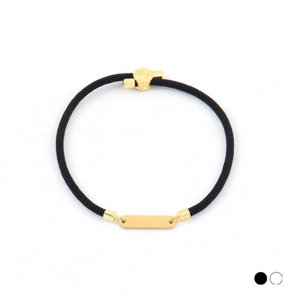 Bracelet Tyla - Acier inoxydable - Noir ou Blanc