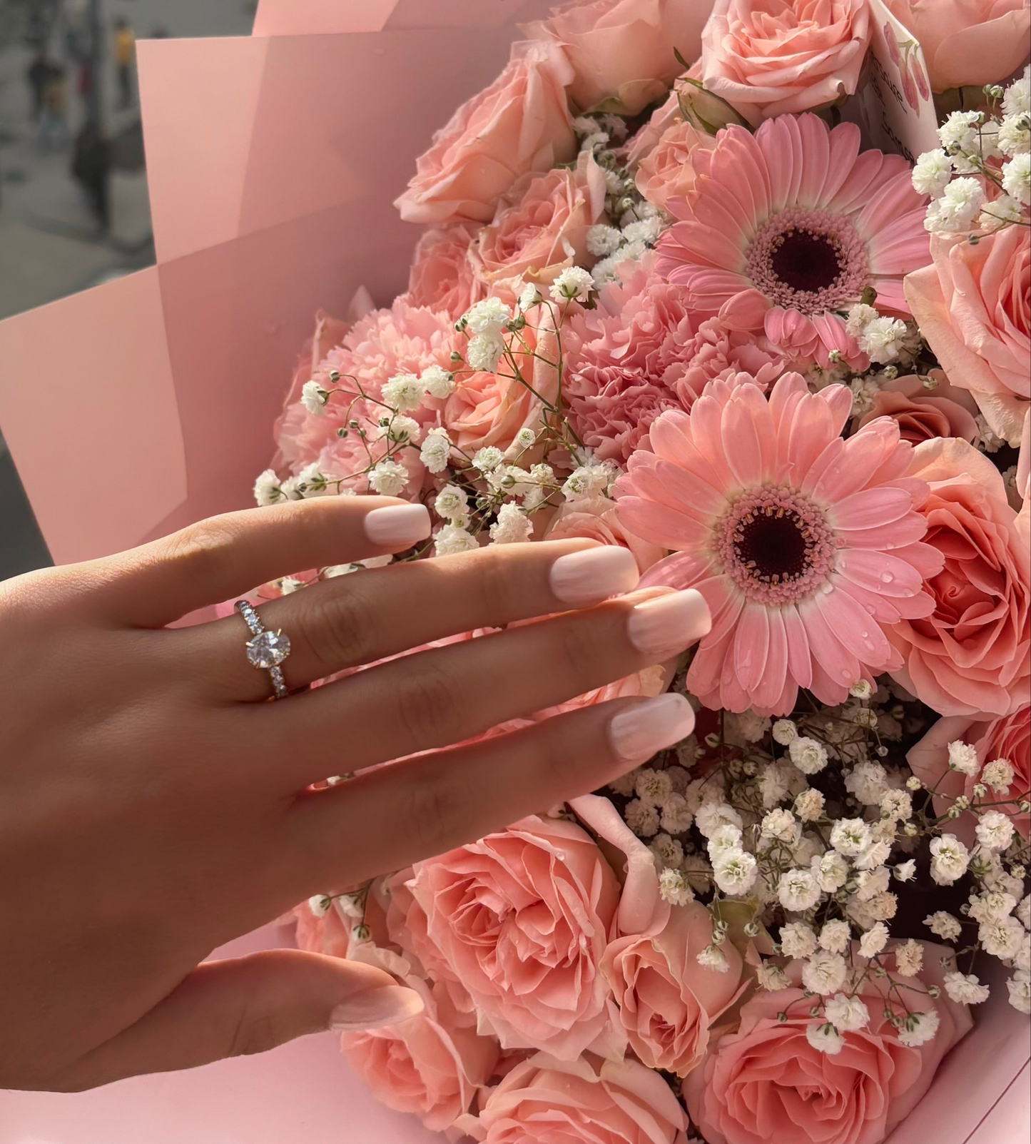 Bague Elya - Acier inoxydable, Plaqué Or 18k - Gravure offerte