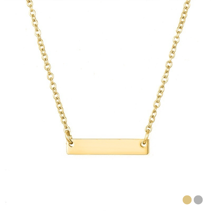 Collier Yara - Acier inoxydable, Plaqué Or 18k - Doré et Argenté