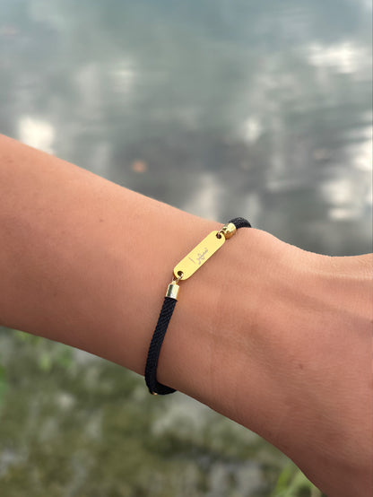 Bracelet Tyla - Acier inoxydable - Noir ou Blanc