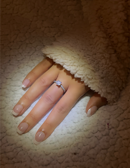 Bague SHAÏNA argenté, gravée et personnalisé, Prestina