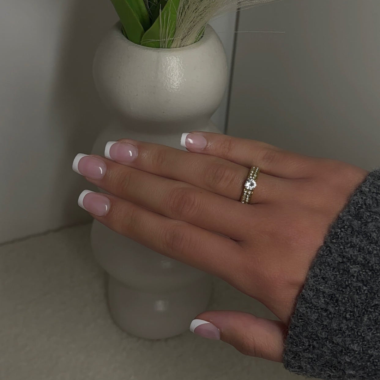 Bague Layna - Acier inoxydable, Plaqué Or 18k - Gravure offerte