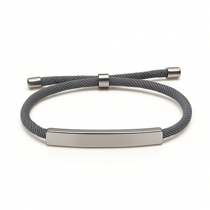 Bracelet Zayel - Acier Inoxydable - Noir, Gris ou Blanc