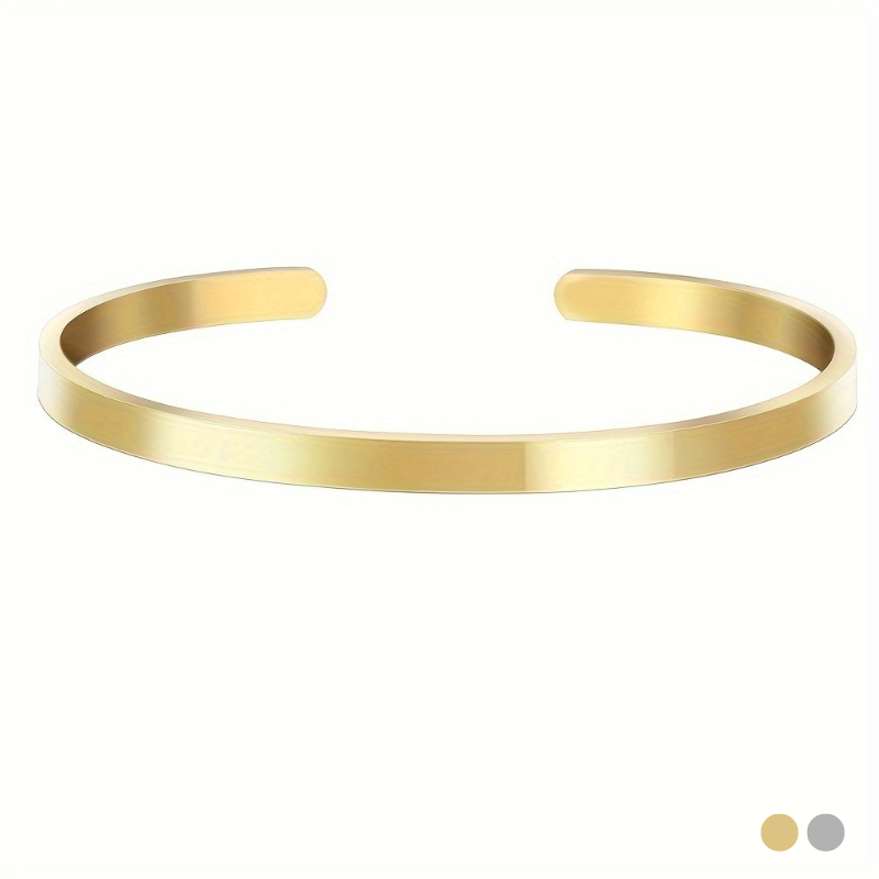 Bracelet Lyior - Acier inoxydable, Plaqué Or 18k - Doré ou Argenté