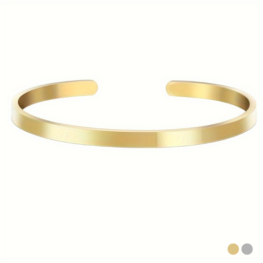 Bracelet Lyior - Acier inoxydable, Plaqué Or 18k - Doré ou Argenté